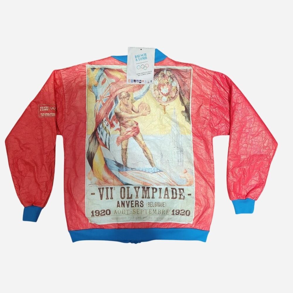 NWT American Vintage 1992 Olympics Paper jacket Red and Pink size M